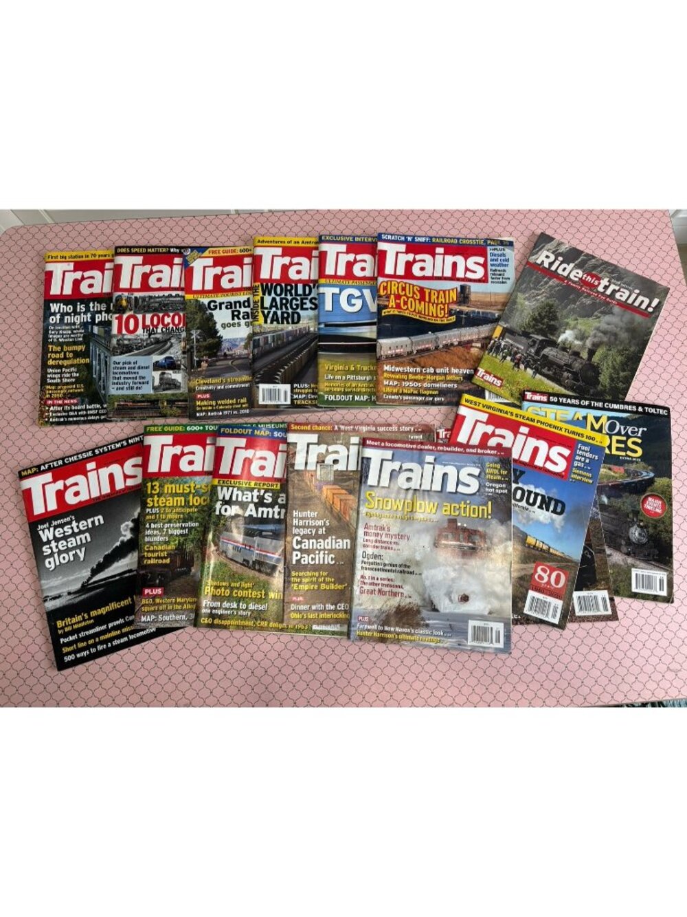 Trains The Magazine of Railroading Mixed Lot 14 2008-2020 - Ext Locomotive 2009
